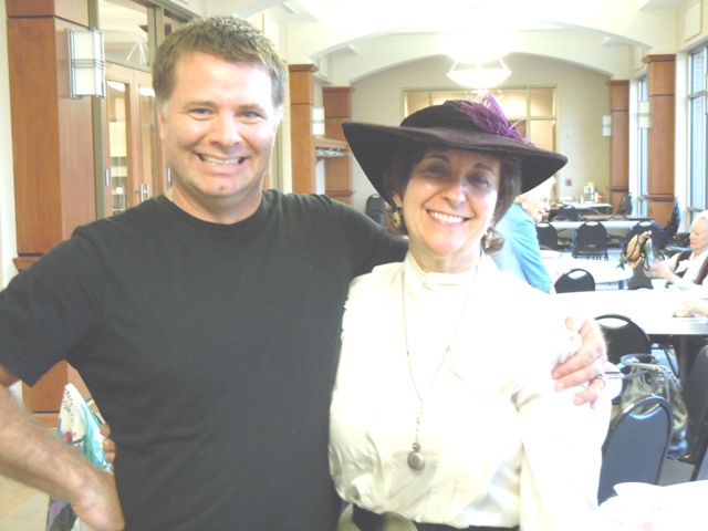 Darrin Crow and Betty Stewart at "Victorian Tea Party"
