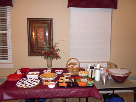 Refreshment table