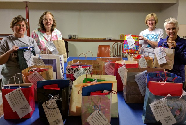 School supplies bagged for first year teachers.