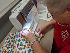 Sewing a truck pattern